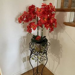 Orchid Fake Plant With Stand $60