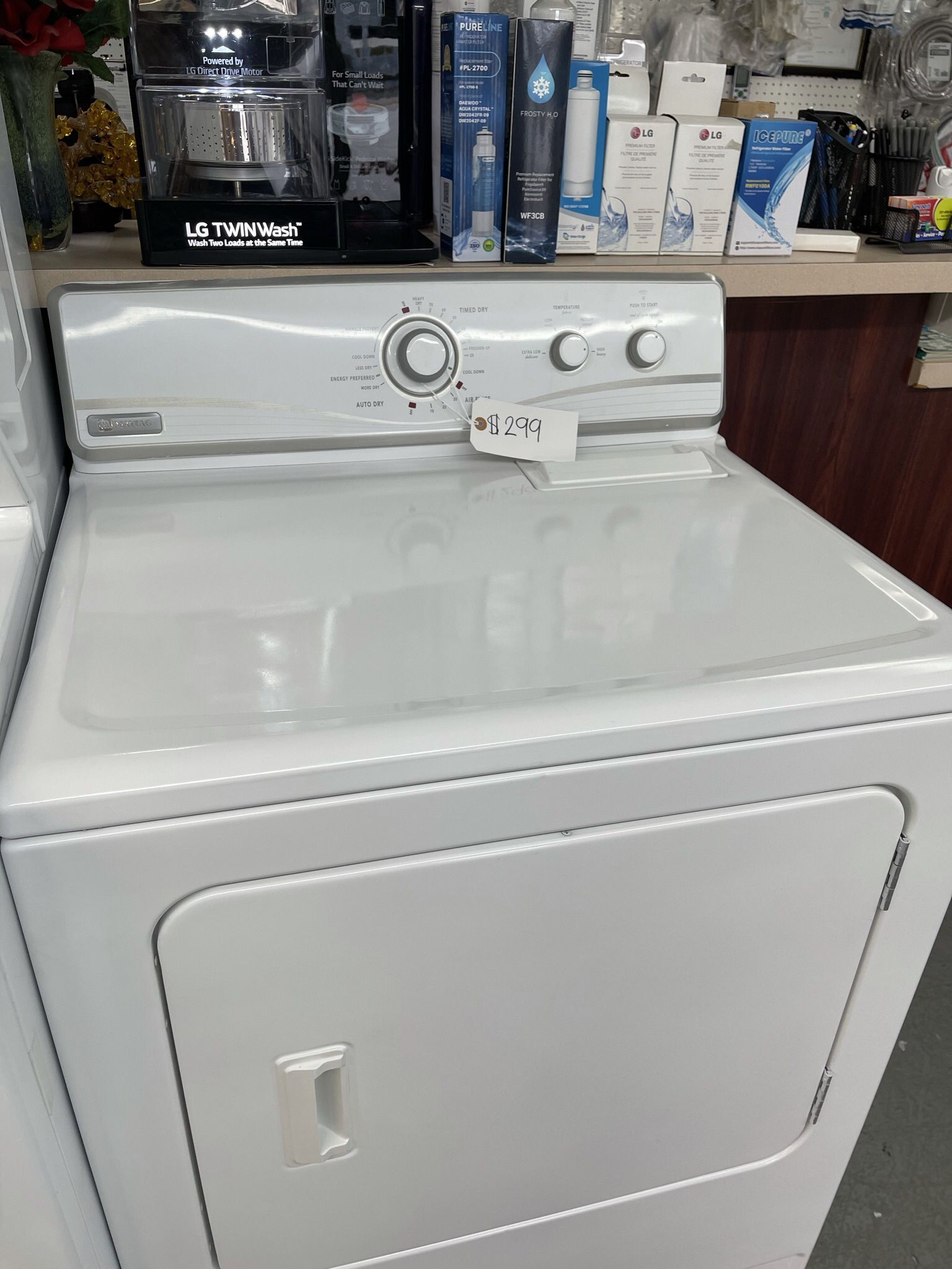 Maytag Dryer. 1 year Warranty 