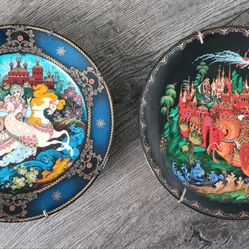 Russian Folklore Decor Plates