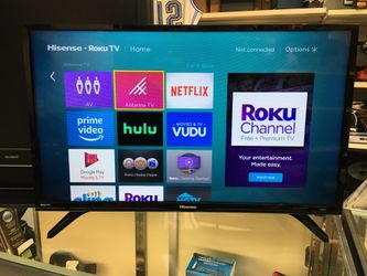 Hisense 32” led roku smart tv with remote