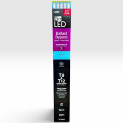 Feit Electric 4FT LED T8/T12 Ballast Bypass Tubes 10-Pack New