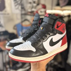 Jordan one black toe