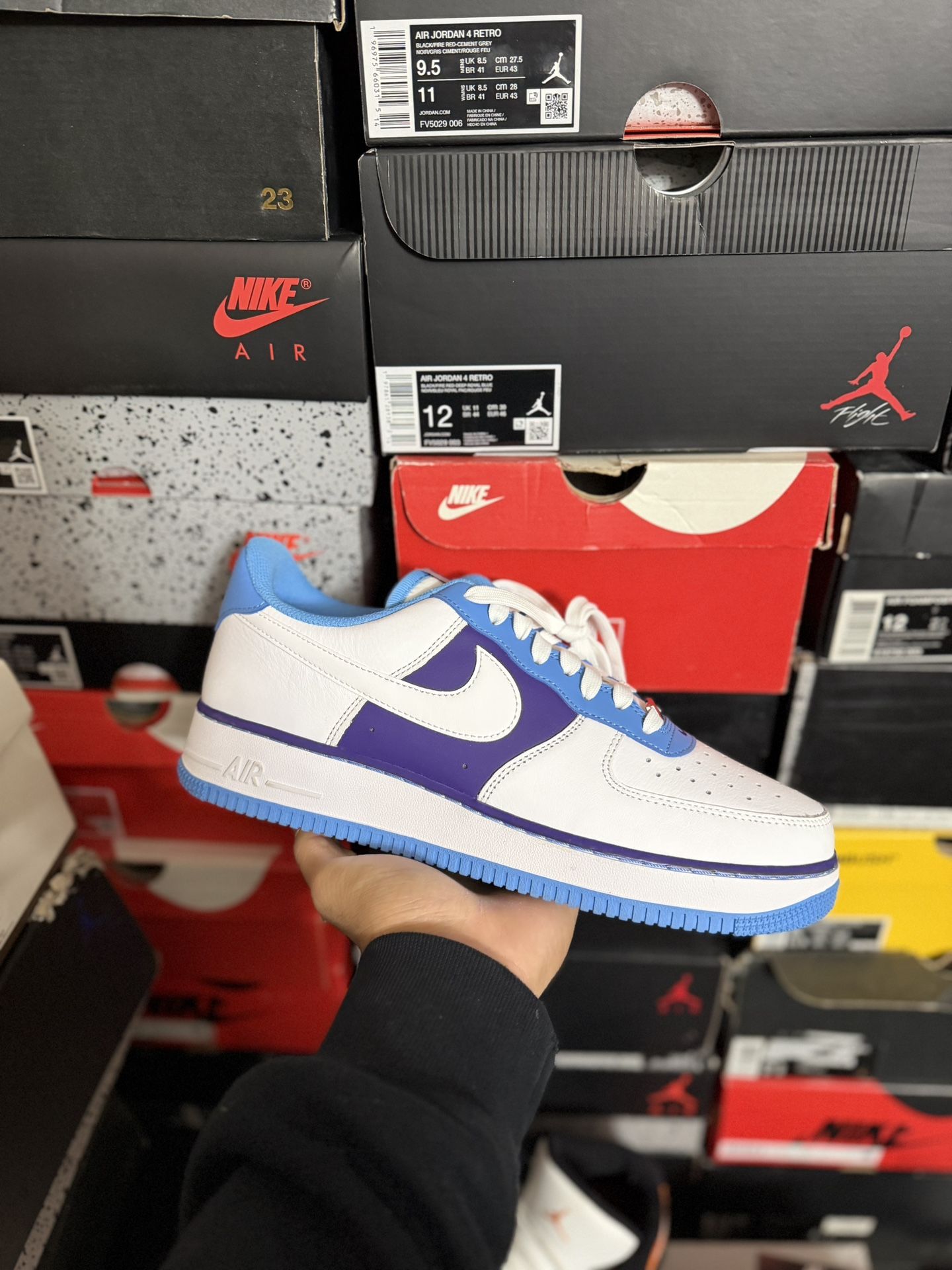 DS Nike Air Force 1 Low '07 LV8 NBA 75th Anniversary Lakers size 11