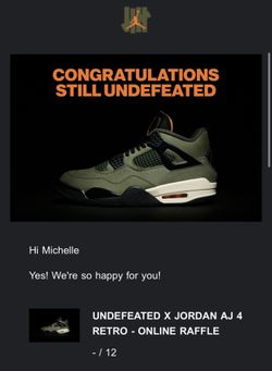 Jordan 4 Undefeated