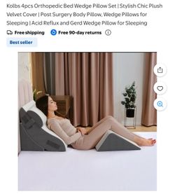 Kolbs 4pcs Orthopedic Bed Wedge Pillow Set