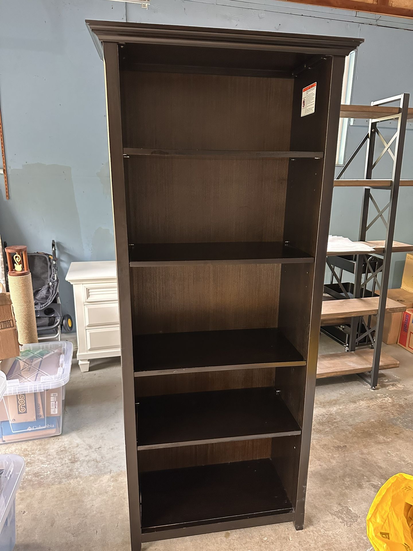 5 Tier Wooden Bookshelf