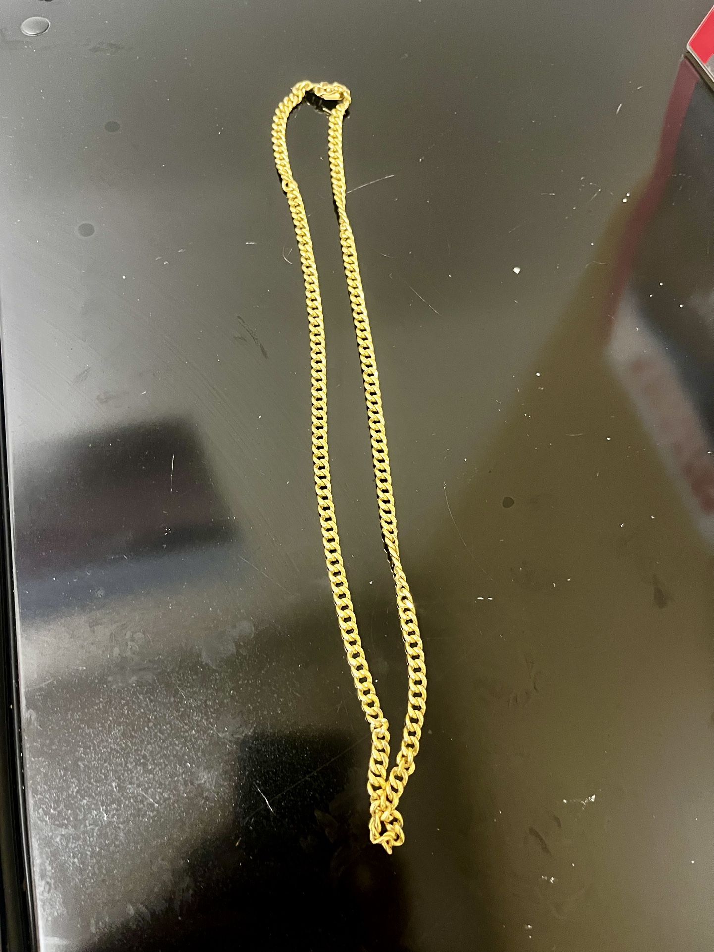22in 14k Gold Cuban Link Chain