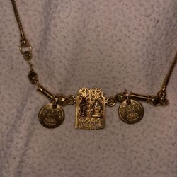 Authentic 22 Karat Solid Gold Indian Necklace