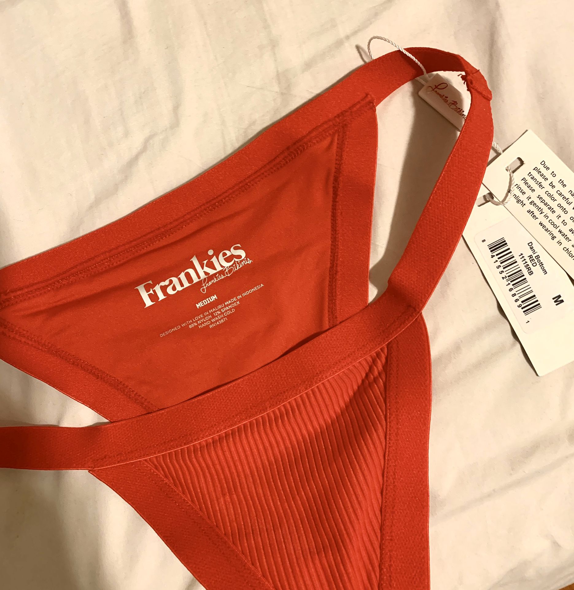 Frankie’s Bikini Dani Swim Bottoms Red M