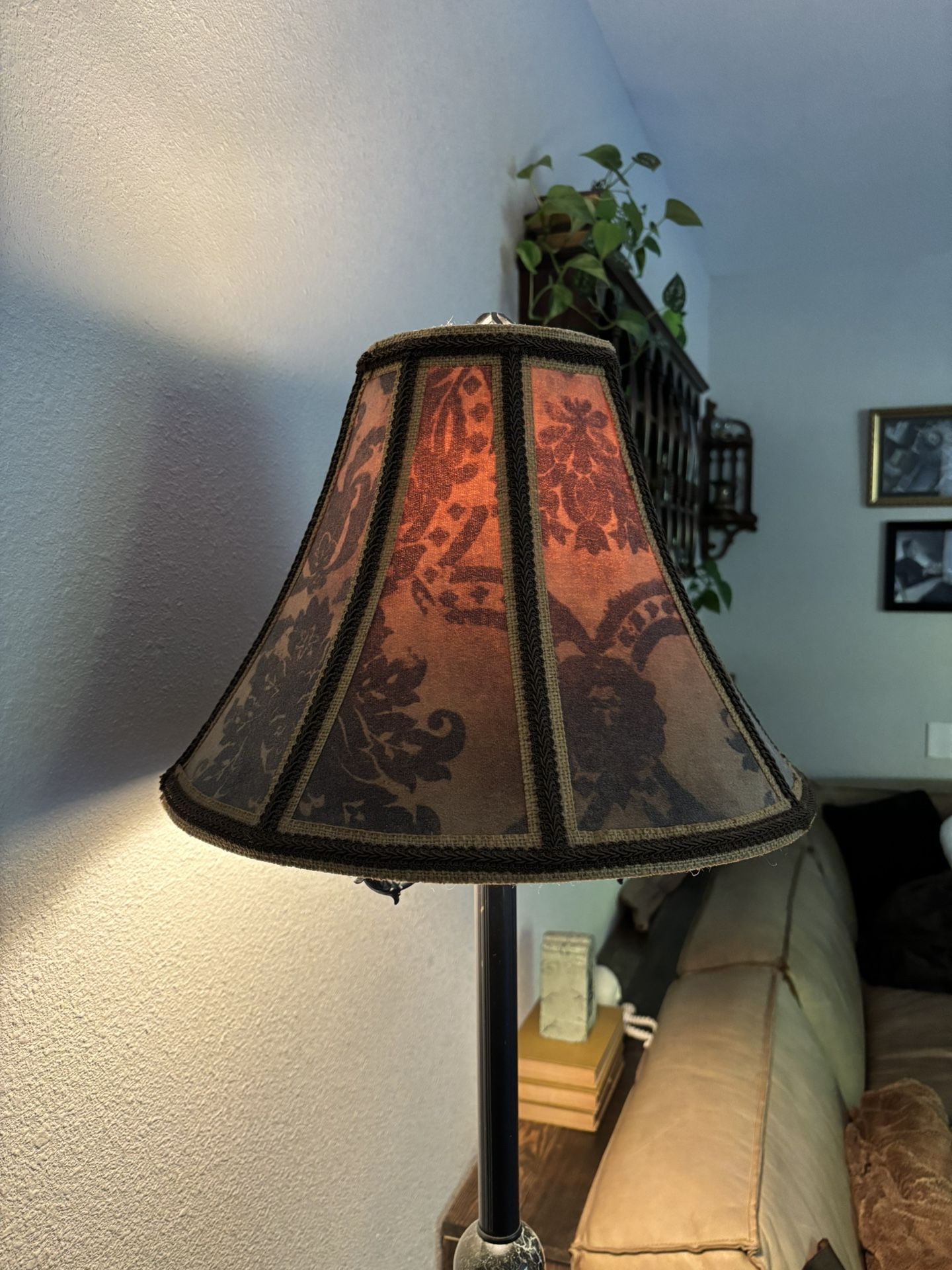 Victorian Ornate Floral Pattern Bell Shape Lamp Shade