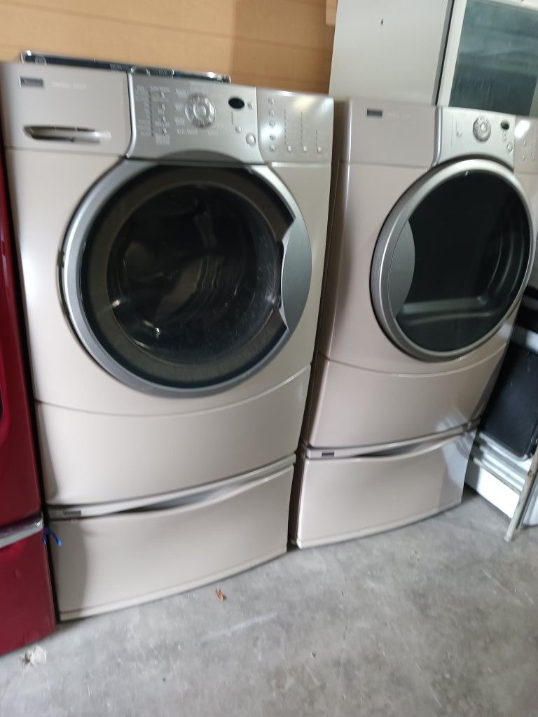 Kenmore Front Load Washer And Dryer Set Both Works Good 👍