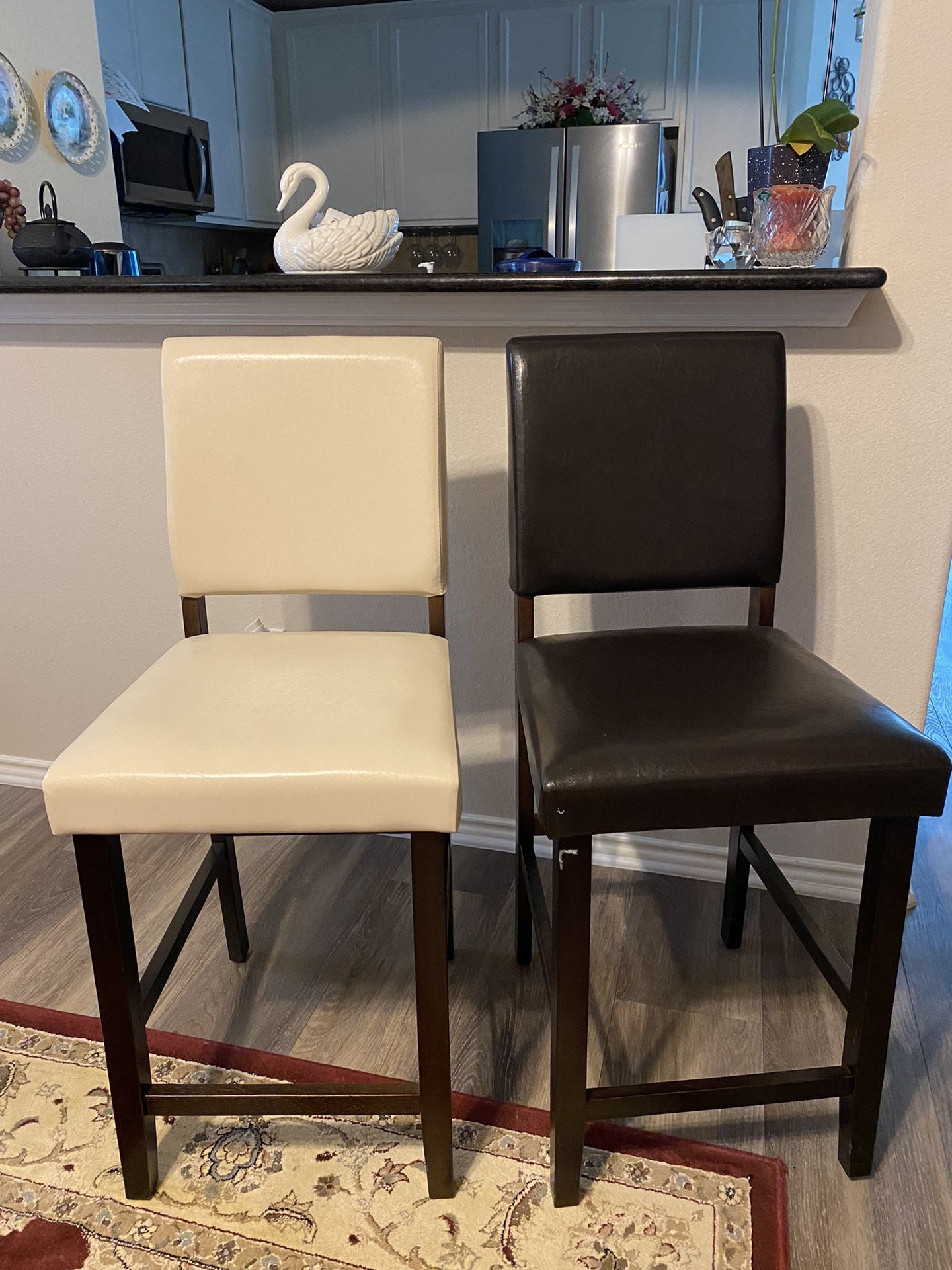 Leather Bar Chair ( For Two)