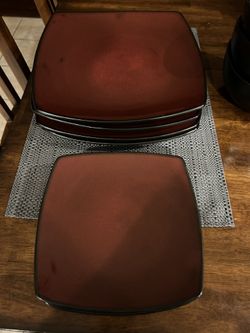 Dinnerware - Color Red and Black