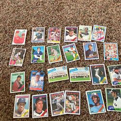 Vintage 1980s Baseball Cards Lot Of 24. 