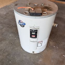 Bradford White electric storage water heater.