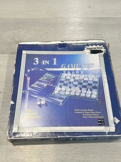 Glass 3 in 1 game set