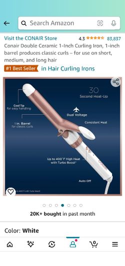 Curling Iron 1" barrel Standard Electric 