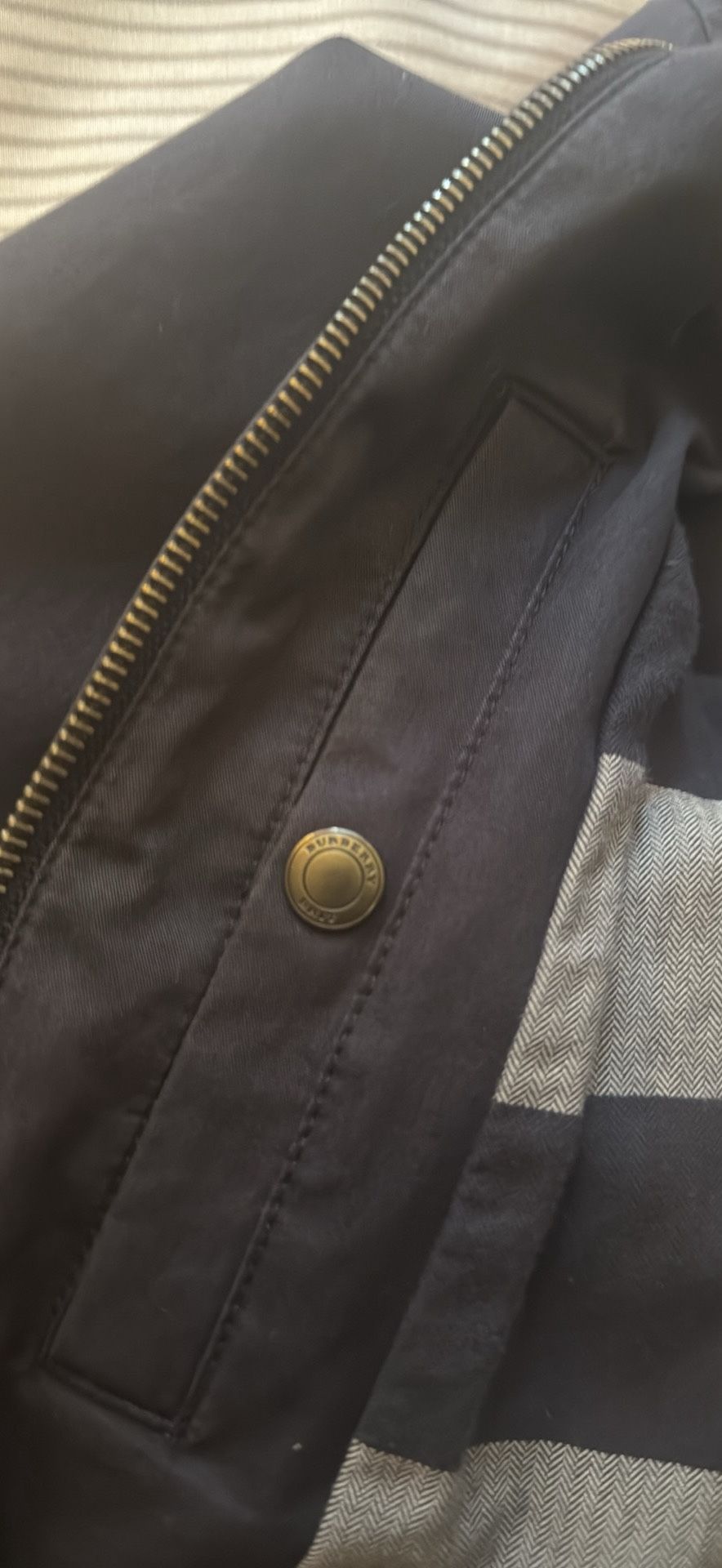 Burberry Brit Lined jacket In blue. size M In Good Condition.