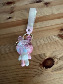 Cute Bunny Keychain - Liquid Shaker - Pink