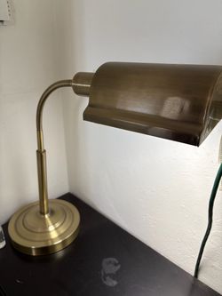 Brass Gooseneck Desk Lamp