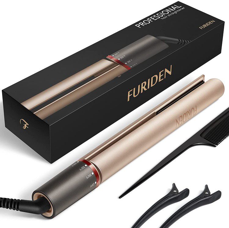 FURIDEN Professional Hair Straightener Flat Iron for Hair Styling: 2 in 1