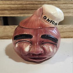 Vintage Anthropomorphic Onion Crying Jar