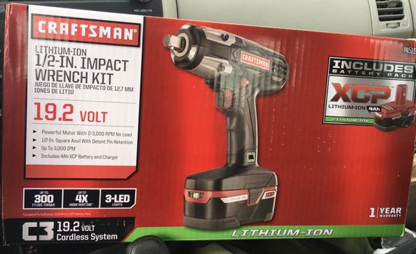 Craftsman C3 1 2 Heavy Duty 19 2v Cordless Impact Wrench Kit For Craftsman C3 1 2 Heavy Duty 19 2v Cordless Impact Wrench Kit For In Chester Va Offerup