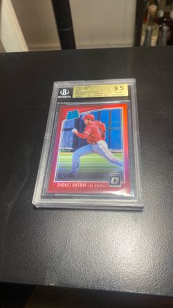 2018 Donruss Optic Shohei Ohtani Refractor Rookie Red Prism 3/99 Bgs 9.5 Gem Mint