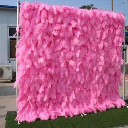 Feather Backdrop For Events 