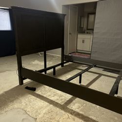 Queen bed with dresser