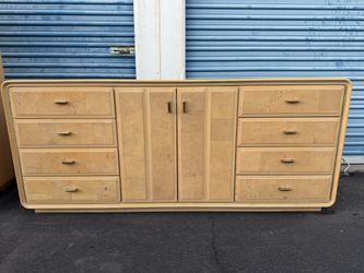 Vintage American of Martinsville Burlwood Lowboy dresser