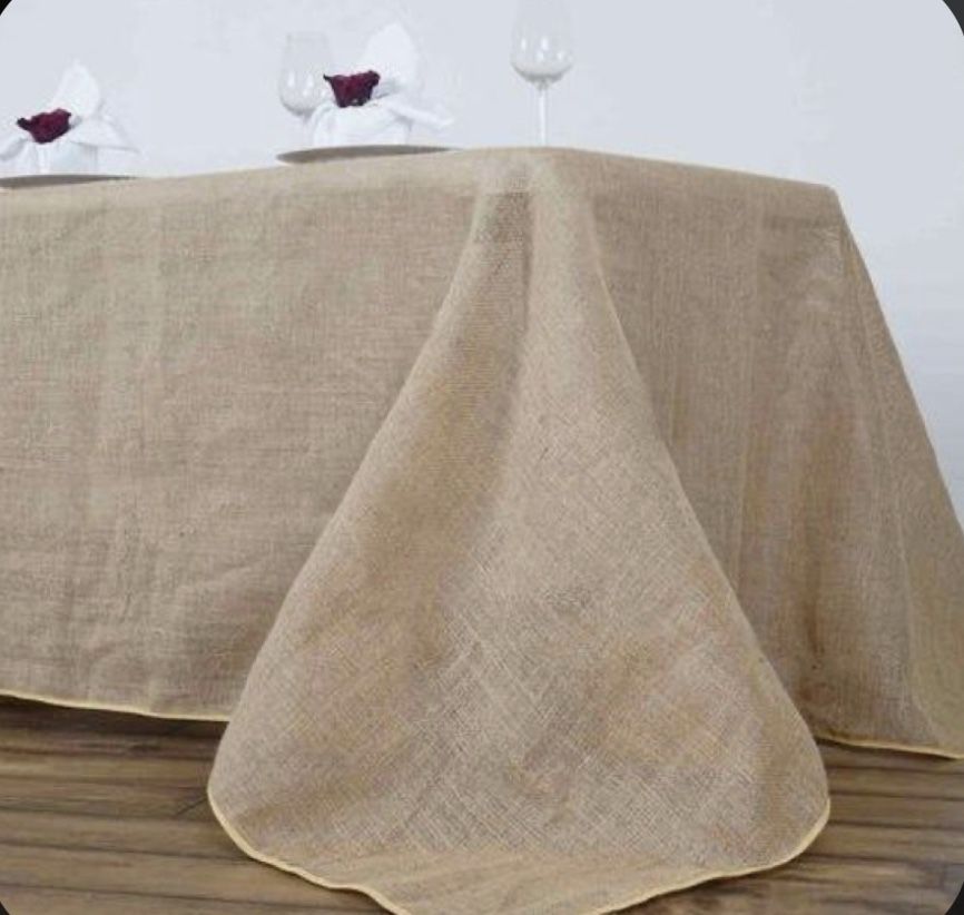 Burlap Jute Tablecloth