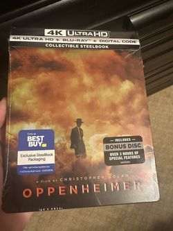 OPPENHEIMER 4K/Blu-Ray Steelbook UHD -- Best Buy Exclusive Steelbook 