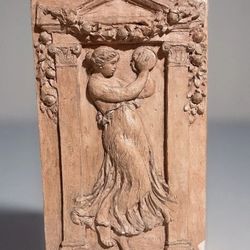 After Renoir “Dancer with Tambourine” Terracotta Relief 30” Prometheus COA