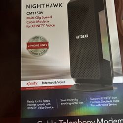 NetGear CM1150v Model Modem Used 