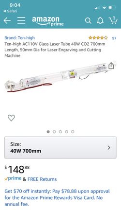 Glass laser tube new