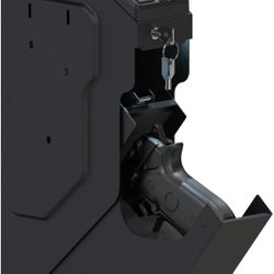 VERPROOF Biometric Safe Drop Down Safe, Smart Safe with Fingerprint, PIN Code, Key Access for Nightstand, Desk, Bedside, Low-Vis Mode, Type-C Power