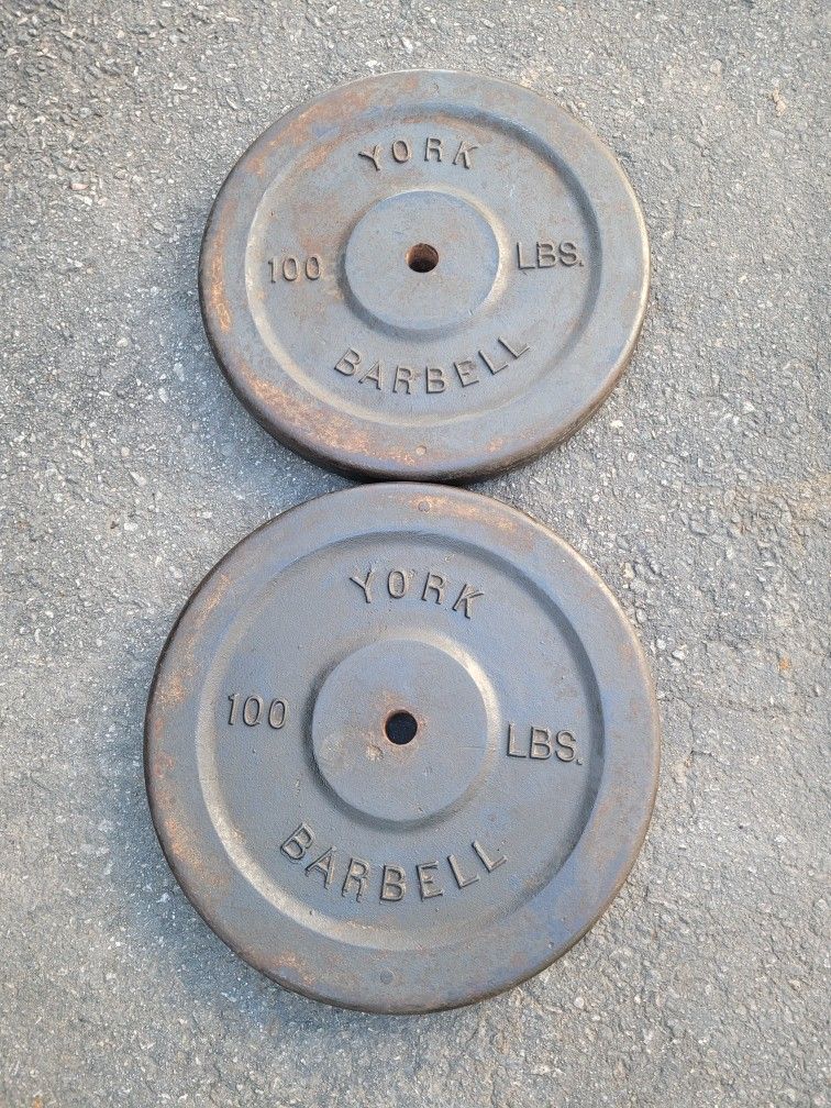 Vintage York Standard Plates-100lbs  Cash Only