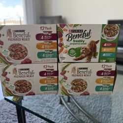 Purina Beneful Prepared Meals For Dogs 4 Cases of 12