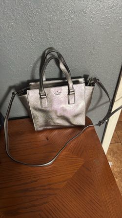 Kete spade metallic   Silver  small  good 👍🏻