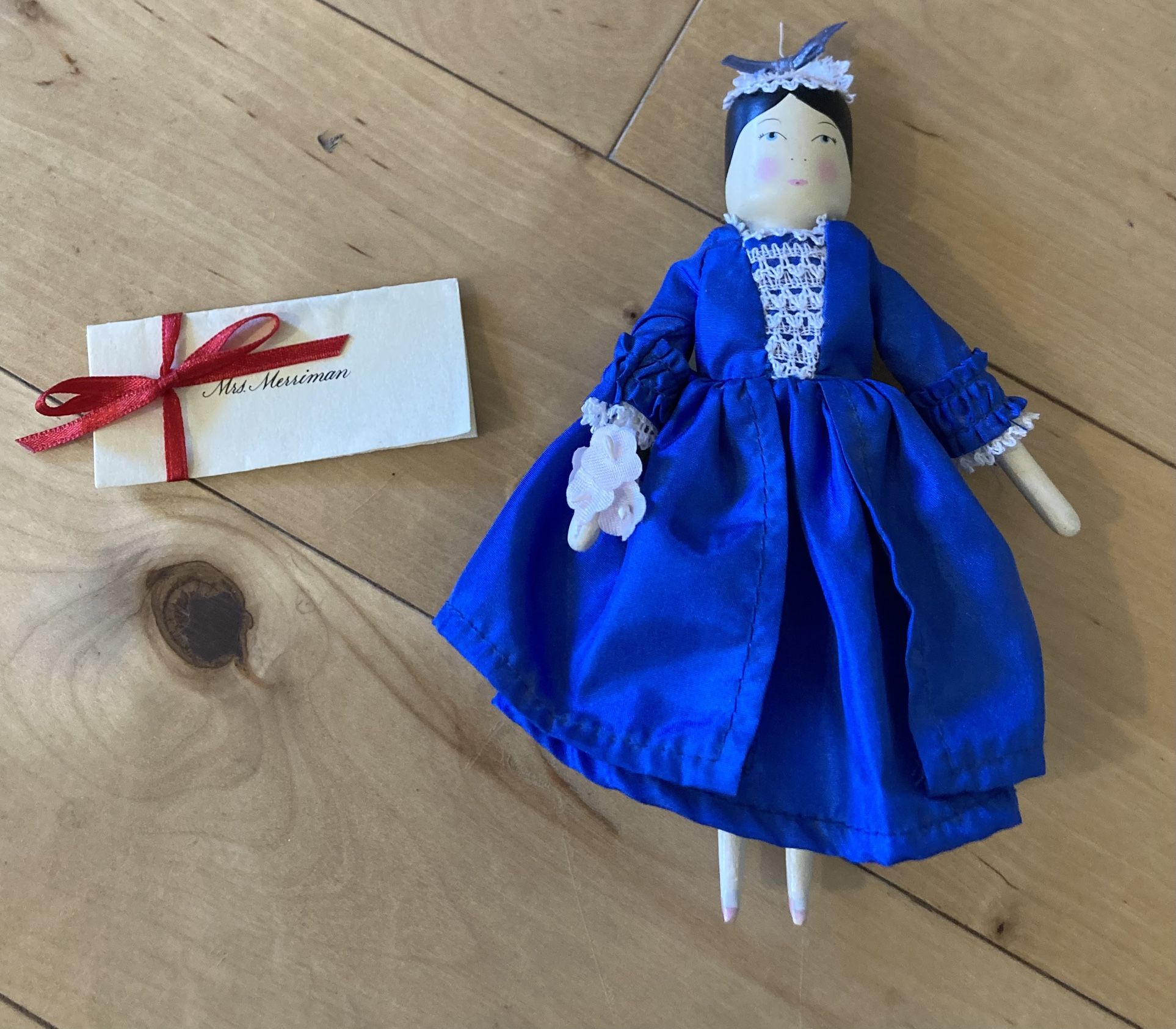 Vintage Pleasant Company American Girl Felicity’s Wooden Doll And Invitation