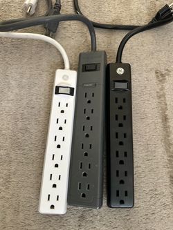3 6-Outlet Power Cords