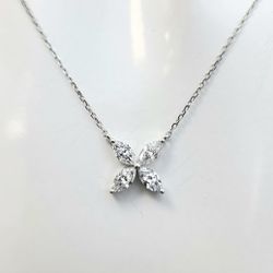 High Quality 14K White Gold, VVS Quality 18"