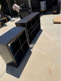 IKEA book/record storage shelves