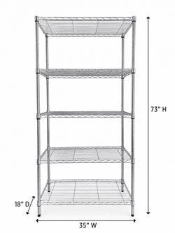 Industrial aluminum wire shelving Locate Durango/Pebble