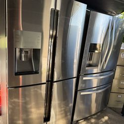 Samsung Fridge Stainless Steel Counter Deep/ Working Perfect/ 2 Month Warranty/ FREE DELIVERY UP TO 5 MILES 