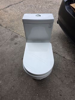 White One Piece Dual Flush Toilet