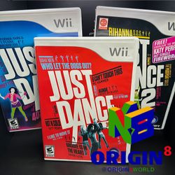 Just Dance 1, 2, & 3 Nintendo Wii, 100% Tested Video Games 