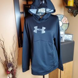 UNDER ARMOUR BLACK & GRAY HOODIE