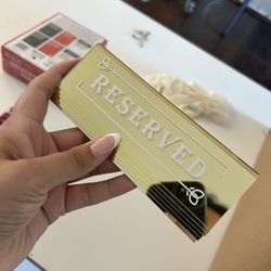 Reserved Sign For Tables